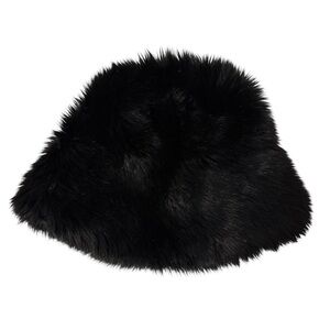 Elegant Black Faux Fur Women's Hat